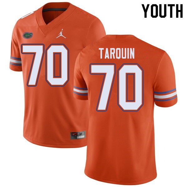 Jordan Brand Youth #70 Michael Tarquin Florida Gators College Football Jersey Orange